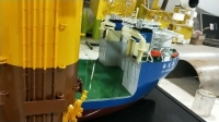 custom made model of Xin Guang Hua semi-submersible heavy lift vessel with cargo